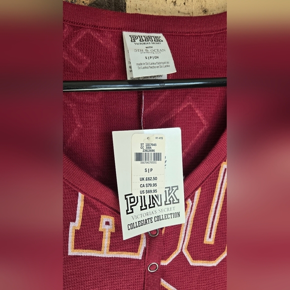 NWT Victoria's Secret PINK Collegiate Collection ASU onesie pajamas - Picture 3 of 7